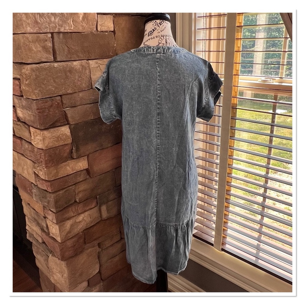 THREAD & SUPPLY Acid Wash Denim Style Dress NWOT - Picture 8 of 10